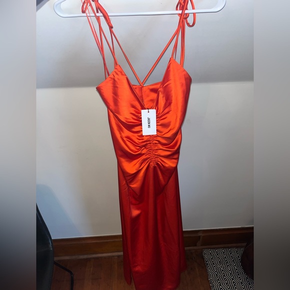 Jason Wu Rouched Red Dress - Size Small - Picture 1 of 7
